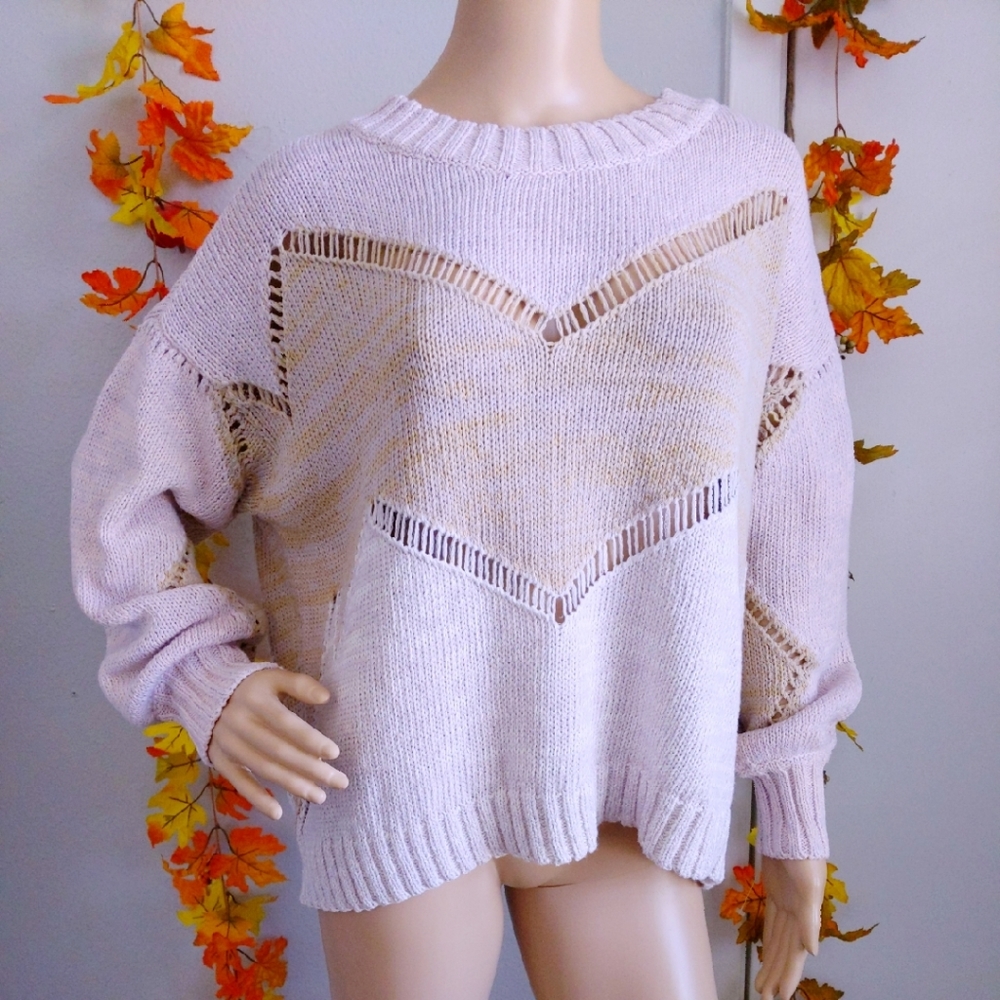 NWT WILDFOX FITS XL COLOR BLOCKS SWEATER